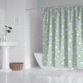 thumbnail image 2 of Pioneer Flower Floral Print Pattern Shower Curtain 84"x72", Bathroom Decorative Shower Curtain Set with 12 Hooks, Waterproof Washable, 2 of 6