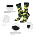 thumbnail image 6 of Goofa Fresh Avocado Printed Men's Crew Socks, Soft Durable Breathable Moisture-Wicking with Odor Control Cotton socks, 6 of 9