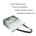 thumbnail image 3 of FORMRS Womens Canvas Tote Bag with Zipper Inner Pocket Shoulder Handbag, Foggy Forest, 3 of 7