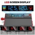 thumbnail image 4 of Inversor de corriente OLTEANP 500W 12V DC a 110V/120V AC con LCD, 4 of 8