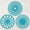 Blue, variant on Tooumuba Silicone Trivets Set of 3 – Heat Resistant Blue Mats for Kitchen Counter and Table, Dishwasher Safe