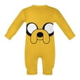 thumbnail image 6 of Adventure Time Jake The Dog Baby Long Sleeve Footless, Infant Playsuit Romper Jumpsuits for Boys Girls, 6 of 8