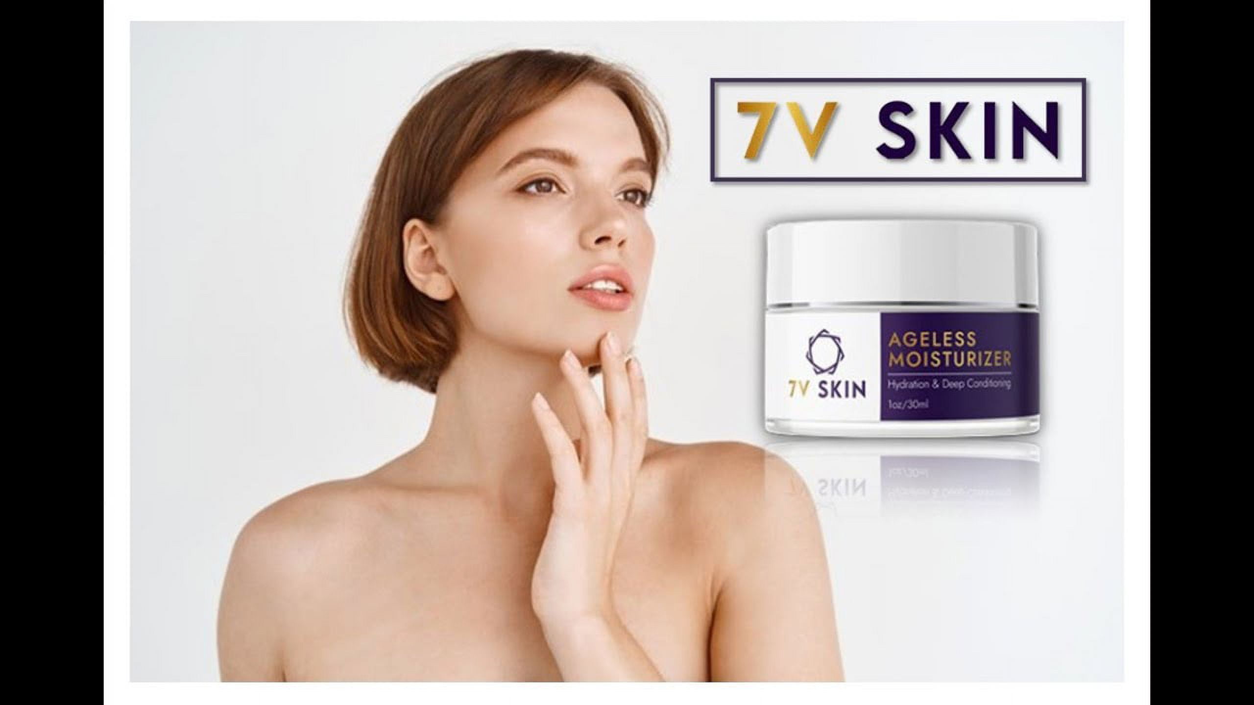 (1 Pack) 7V Skin - Ageless Moisturizer Cream - Hydration and Deep Conditioning - 2.5 oz