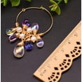 thumbnail image 3 of EOEMY S Natural Crystal Hoop Earring Freshwater Pearl Colorful Jewelry, 3 of 3