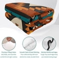 thumbnail image 4 of Full Quilt Set 78''x90'', Aztec Southwest Lightweight Summer Bedspread Coverlet Set with 2 Pillow Shams, Orange Red Geometric Tribe Vintage Breathable All Season Quilt Bedding for Bedroom/Guest Room, 4 of 9