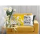 thumbnail image 3 of Spring Summer Pillow Covers 18x18 Inch Set of 4, Farmhouse Spring Summer Decor Daisy Floral Yellow Pillow Covers for Couch Sofa Indoor Outdoor Yellow, 3 of 4