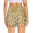thumbnail image 2 of Lsque Gold Drops Printed Women's Running Shorts with Liner Pockets,Elastic Quick Dry Workout Athletic Gym Yoga Shorts,Womens High Waist Shorts-, 2 of 9