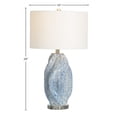 thumbnail image 4 of Crestview Collection Janice 3-Way Swirl Ceramic Table Lamp with White Linen Shade, 4 of 5