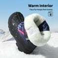 thumbnail image 3 of DREAM PAIRS Mid Calf Waterproof Winter Snow Boots Kamick for Big Kid Boys & Girls. color Navy/Fuchsia, size 12., 3 of 6