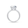 thumbnail image 4 of 2 1/2 Ct Six Prong Solitaire Round Cut Lab Created Diamond Moissanite Ring, 18k White Gold Plated 925 Sterling Silver, Gift for Wedding, Engagement And Anniversary Ring Size - 7, 4 of 6