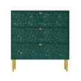 thumbnail image 6 of Boyel Living 3 Drawer Dresser, Dresser Chest of Drawers Nightstand Storage Dresser for Living Room Bedroom Hallway, Green, 6 of 8
