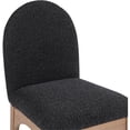 thumbnail image 5 of Pemberly Row Contemporary Black Boucle Fabric Dining Side Chair, 5 of 9