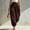 Coffee, variant on Womens Scrub Pants Cotton Linen Capri Ladies' Casual Lace Waist Elastic Waist Pants with Pockets Coffee XL
