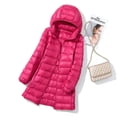 thumbnail image 5 of Chaqueta ligera con capucha de longitud media para mujer, con capucha, para otoño e invierno, desmontable, con capucha, 5 of 5