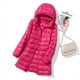 thumbnail image 5 of Chaqueta ligera con capucha de longitud media para mujer, con capucha, para otoño e invierno, desmontable, con capucha, 5 of 5