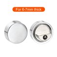 thumbnail image 4 of Uxcell Mirror Holders Clips, 8Pcs Mirror Mounting Clips for 6-7mm Thick Mirror Glass Dresser Bathroom(20mm Silver), 4 of 6