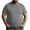 001 Gray, variant on Men's Solid Color Big Size T-Shirt Round-Neck Short Sleeve Casual Lightweight Tees Basic Shirt for Daily Wear
