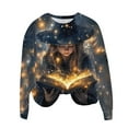 thumbnail image 5 of Lcziwo Good Witch Sweater for Women Happy Halloween 2025 Fall Fashion Outfits Long Sleeve Round Neck Loose Tops Witch Print Horror Movie Pullover Multicolor,M, 5 of 5