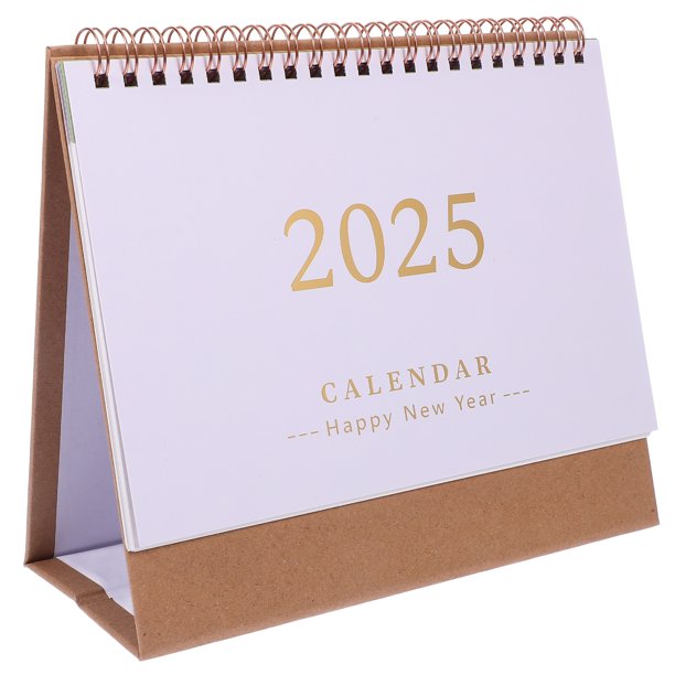 WORGEOUS Mini calendario de escritorio 2025, calendario de mesa pequeño, mini calendario diario, calendarios planificadores mensuales para uso en el hogar, oficina, escuela, negocios