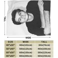 thumbnail image 4 of Dylan Actor O''Brien Throw Blanket Flannel Blanket Warm Soft Microfiber Blanket for Living Room Couch Sofa Bedroom Decor Gifts 60"x50", 4 of 6