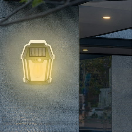 

Gongjisey Garden Lamps Solar Warm Light Outdoor Induction Wall Light Motion Sensor Led Solar Fence Lights Outdoor Ip65 Water Proofing Solar Wall Lamps For Backyard Garden Garage Fence Patio