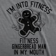 thumbnail image 2 of Mens Fitness Gingerbread In My Mouth T shirt Funny Christmas Gift Tee for Guys Graphic Tees, 2 of 7