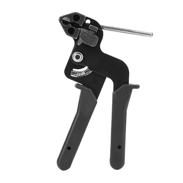 Black Cable Tie Gun Stainless Steel Ties Automatic Tensioner