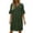 Green, variant on Kureaily Hot Women's Summer Short Sleeve V Neck Mini Dress Chiffon Polka Dot Flowy Short Dress