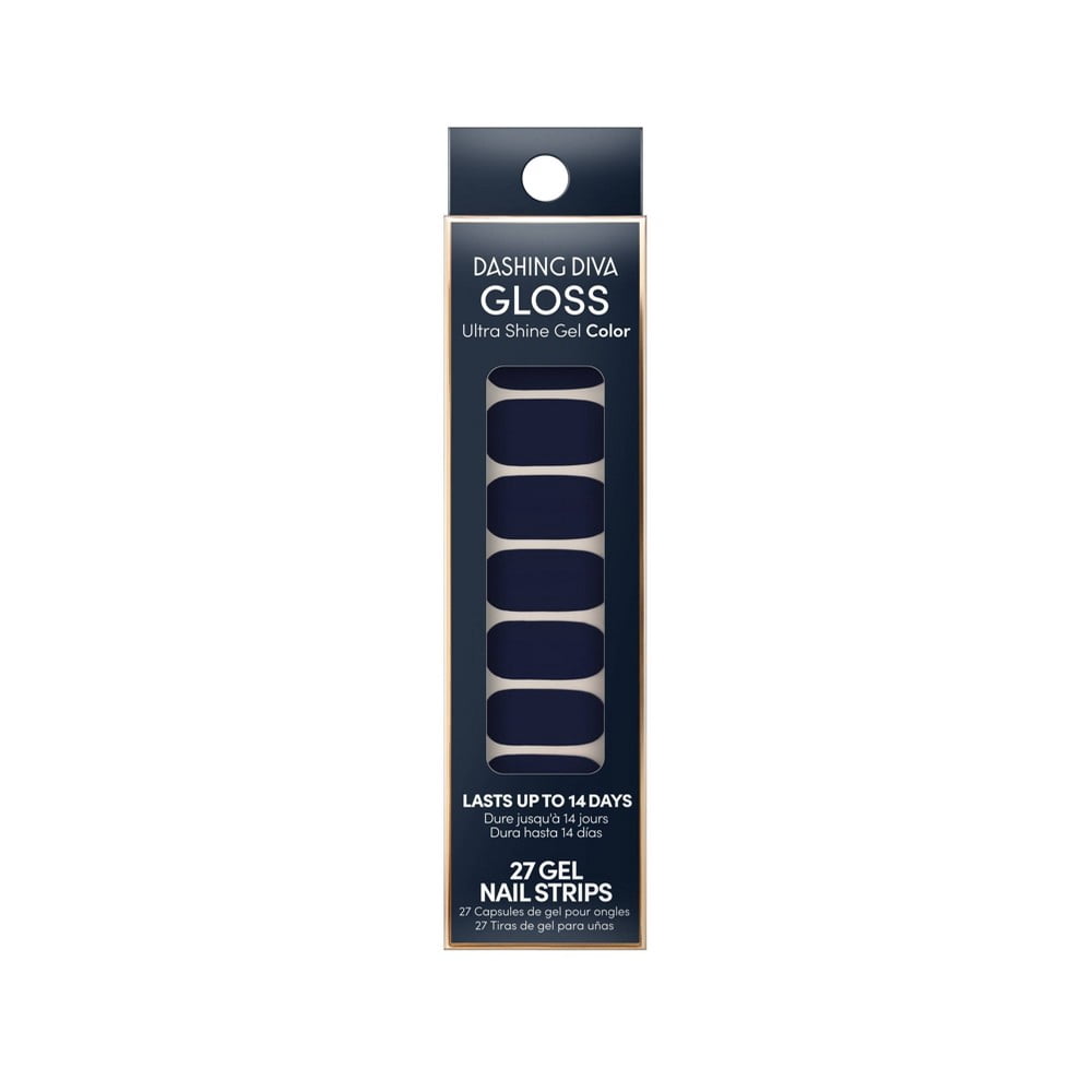 Dashing Diva GLOSS Ultra Shine Gel Color, Midnight Blue