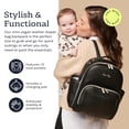thumbnail image 3 of Bolsa para Pañales Itzy Ritzy Mini Plus de Cuero Vegano Negro, 3 of 9
