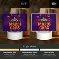 thumbnail image 3 of Cauagu Mardi Gras2 for Rectangle Acrylic Night Light - Acrylic Modern Bedside Light with LED Light Lamp Base - Decorative Night Lamp for Restaurant Bar Cafe Shop, 3 of 9