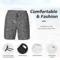 thumbnail image 5 of Balery Funny Chicken Mens Swim Trunks Swim Shorts for Men Quick Dry Inseam Beach Shorts with Compression Liner Pocket-X-Large, 5 of 9