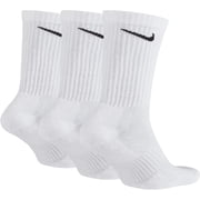 Nike unisex-adult Unisex Nike Everyday Cushion Crew 3 Pair 4-6 White/Black