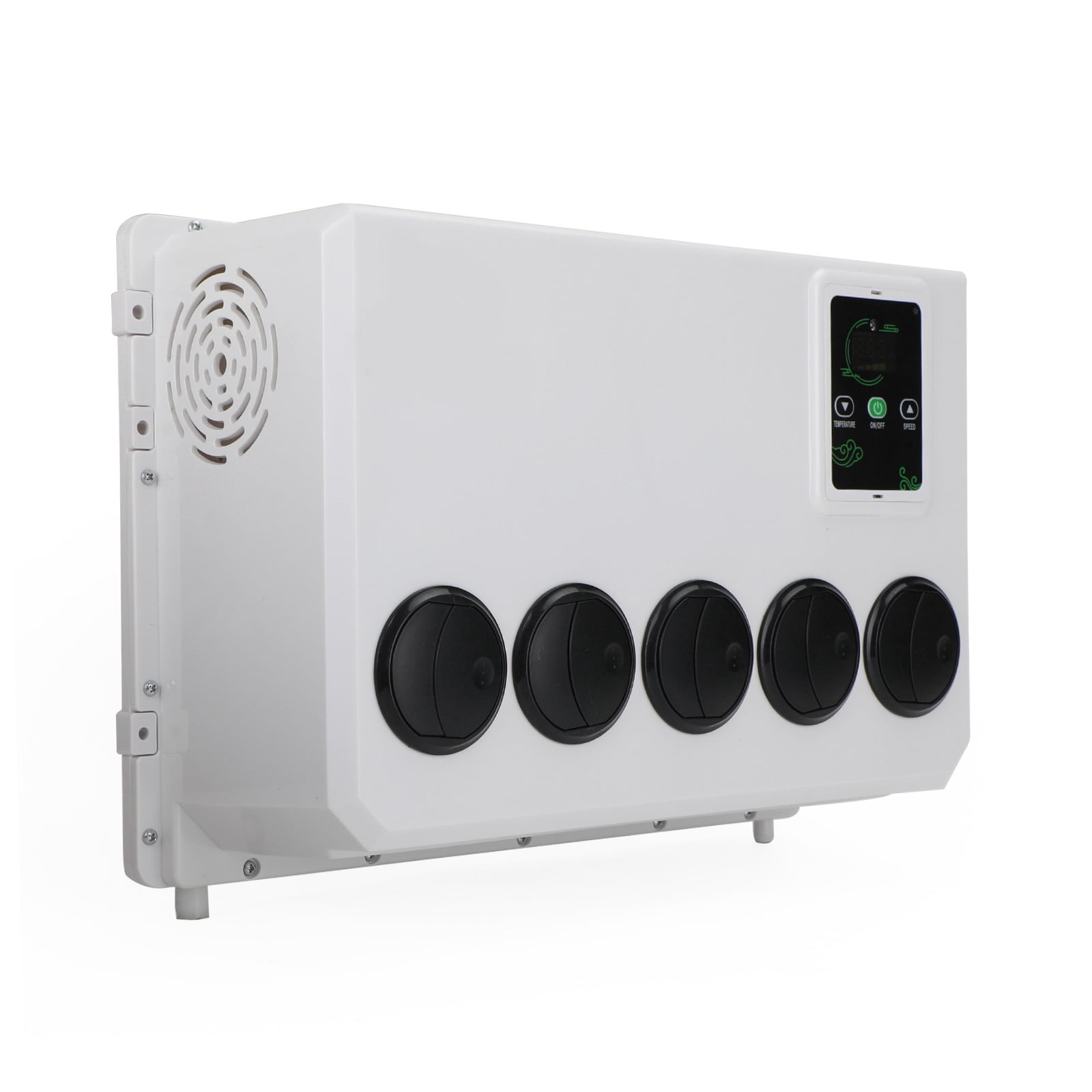 TOPTENG 12000 BTU 12V DC Split Parking Air Conditioner For RV Truck Vans Forklift Excavator Crane Construction Vehicle