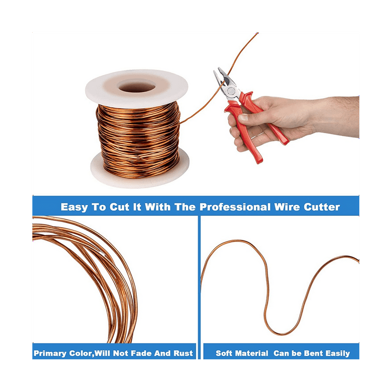 99.9% Dead Soft Copper Wire, 18 Gauge/ 1 Mm Diameter, 213 Feet/ 65 M, 1  Pound Spool Pure Copper Wir