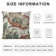 thumbnail image 5 of Shiartex Vintage Flowers Pillow Cover Rustic Decorative Square Throw Pillow Cover 18x18 Inch for Sofa Couch Decoration, 5 of 5