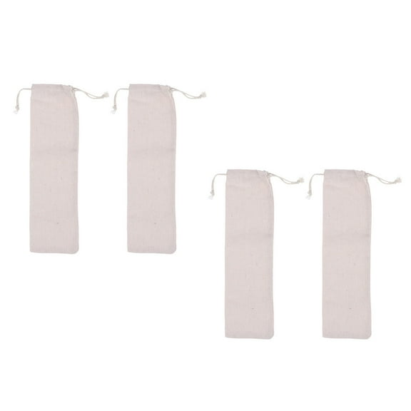 SEWACC 4Pcs Travel Straws Reusable With Case For Cutltery And Drinkware Storage