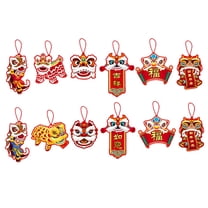LAMIRO 12Pcs Chinese New Year Decorations Pendants for Home Restaurant Wall Decor Party Style D