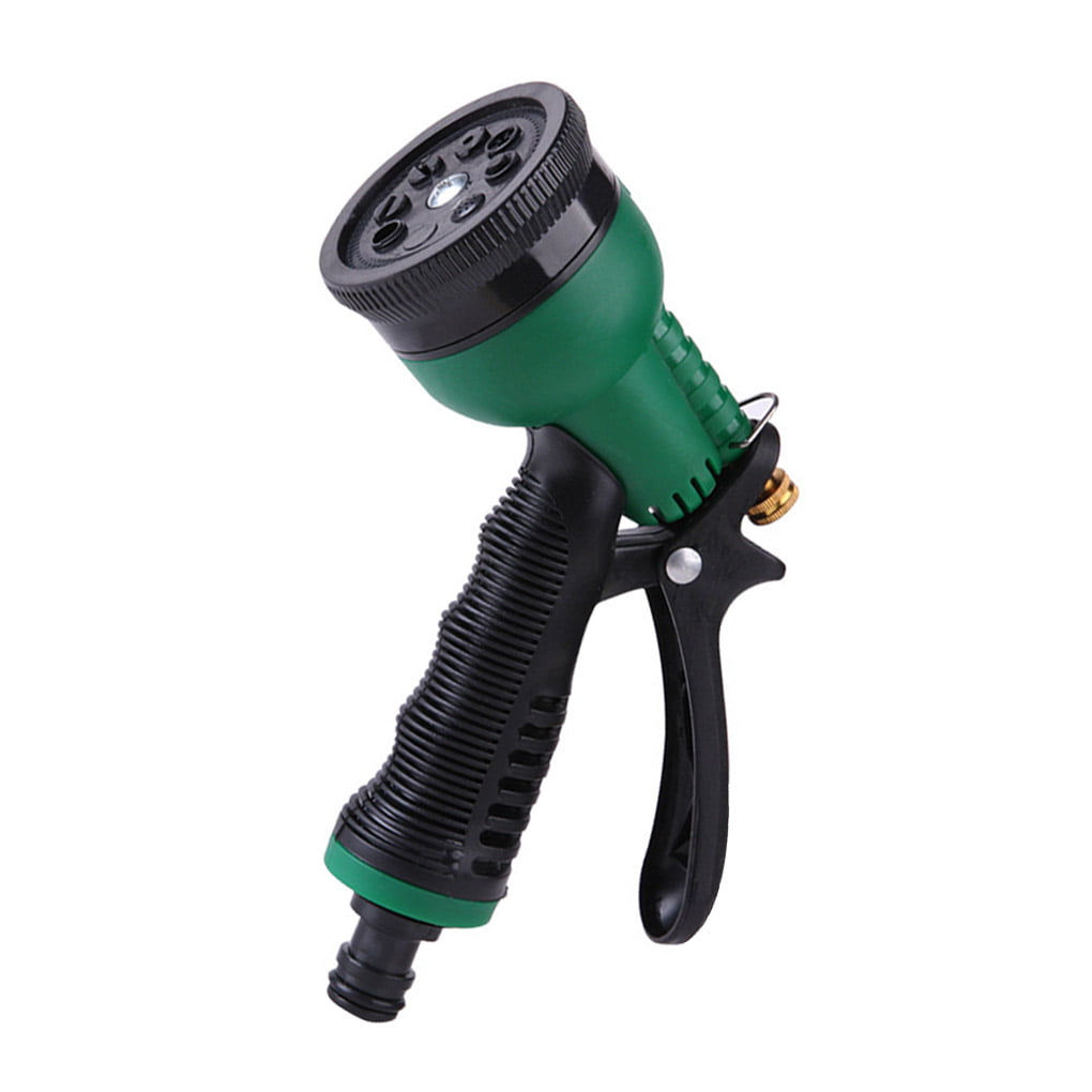 1x Garden Water Spray Gun 8 Function Hose Pipe Nozzle Comfort Grip W/ New X3I5 