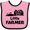 Pink and Black, variant on Inktastic Little Farmer Barn, Silo and Cows Boys or Girls Baby Bib