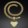 thumbnail image 3 of Men Women Hip Hop Music Headset Pendant Pendant Necklace With 15mm Crystal Cuban Chain HipHop Iced Out Bling Necklaces Fashion Charm Jewelry, 3 of 6