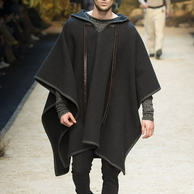 Qertyioot Hauts pour Hommes Mode Veste Décontractée Extérieure à Manches Longues Manteau Chaud