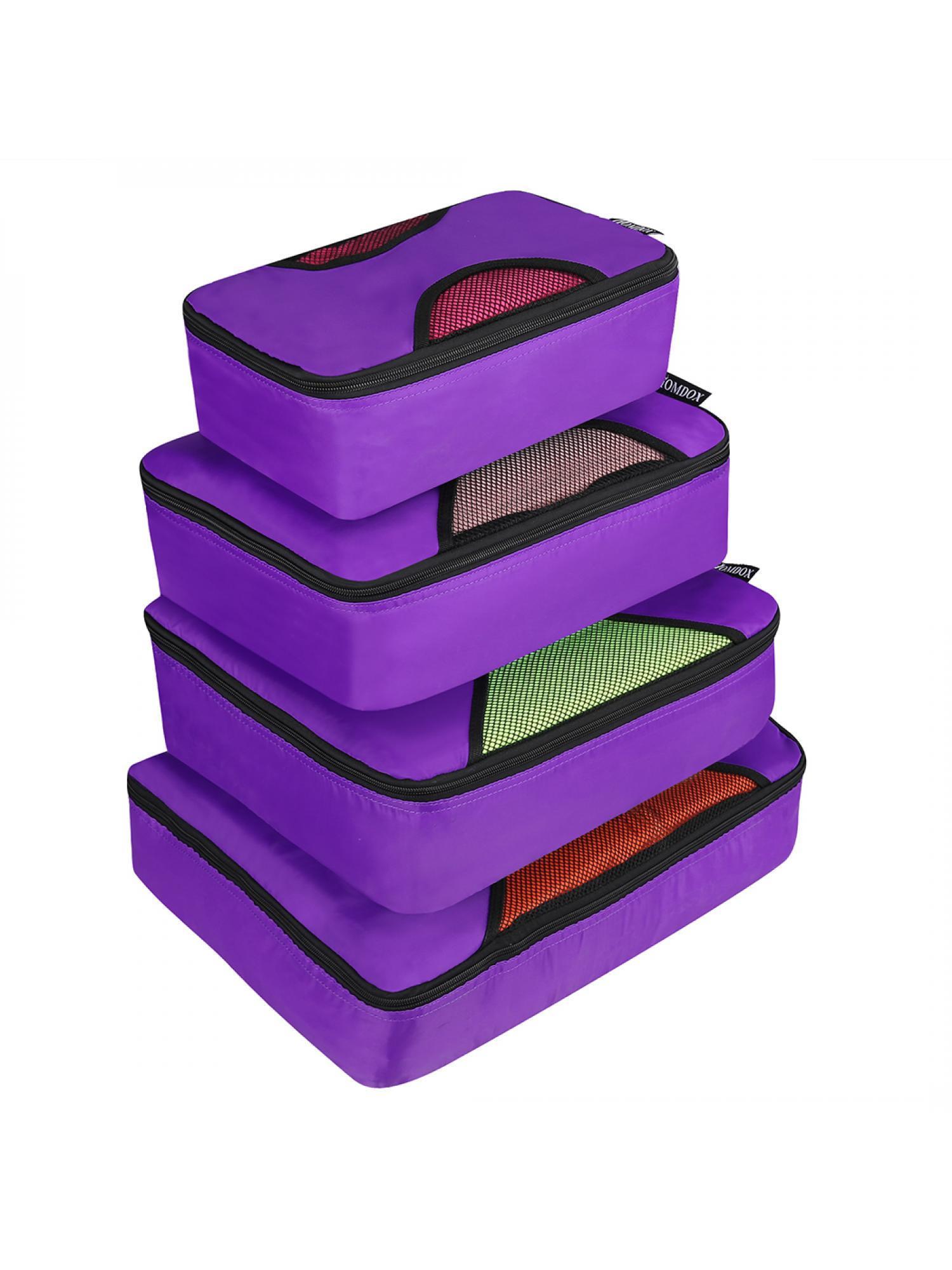 Set of 4 Pieces Storage Bag Packing Organizer Cubes Bags