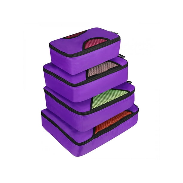 Set of 4 Pieces Storage Bag Packing Organizer Cubes Bags