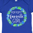 thumbnail image 4 of Inktastic Pop Pop's Favorite Girl Blue Flowers Wreath Girls Baby Bodysuit, 4 of 5