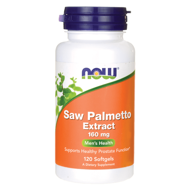 Saw Palmetto Extract, 160 mg, 120 Softgels, NOW Foods