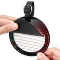 thumbnail image 2 of Mathematical Engineering 2pcs PU Leather Round Bag Tags Suitcase Handbag Tags with Privacy Cover and Name ID Tag for Travel Luggage, Handbags, Backpacks, School Bags, 2 of 6