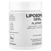 Codeage Liposomal NMN Platinum, 2 Bottles, 90 Vegetable Capsules Each