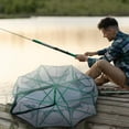 thumbnail image 5 of The Magic Foldable Fishing Trap, Auto-Foldable Strengthened Fishing Trap Net Fishing Kit,Fishing Bait Trap Portable Fishing Net for Crab Crayfish Fish Minnow Shrimp (10 Holes), 5 of 6