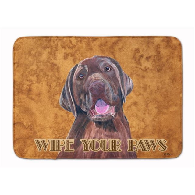 Carolines Treasures SC9127RUG Labrador Essuyez Vos Pattes Tapis de Mousse à Mémoire Lavable en Machine